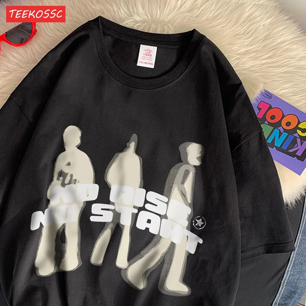 100 Cotton Women Tshirt No Aise Start Graffitiart Printed Tees Shirt Summer Oversize Tops Fashion Street Female Clothes 240919