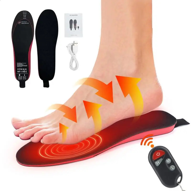 Foot heater electric foot heater female foot heater lithium-ion battery heater insole skiing electric pad 240919