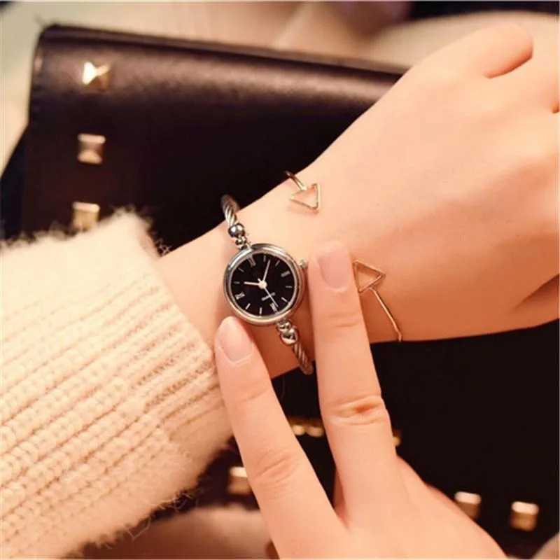 Fashion Bracelet Watches for Women Luxury Stainless Steel Retro Ladies Quartz Wristwatches Women Dress Clock X240920