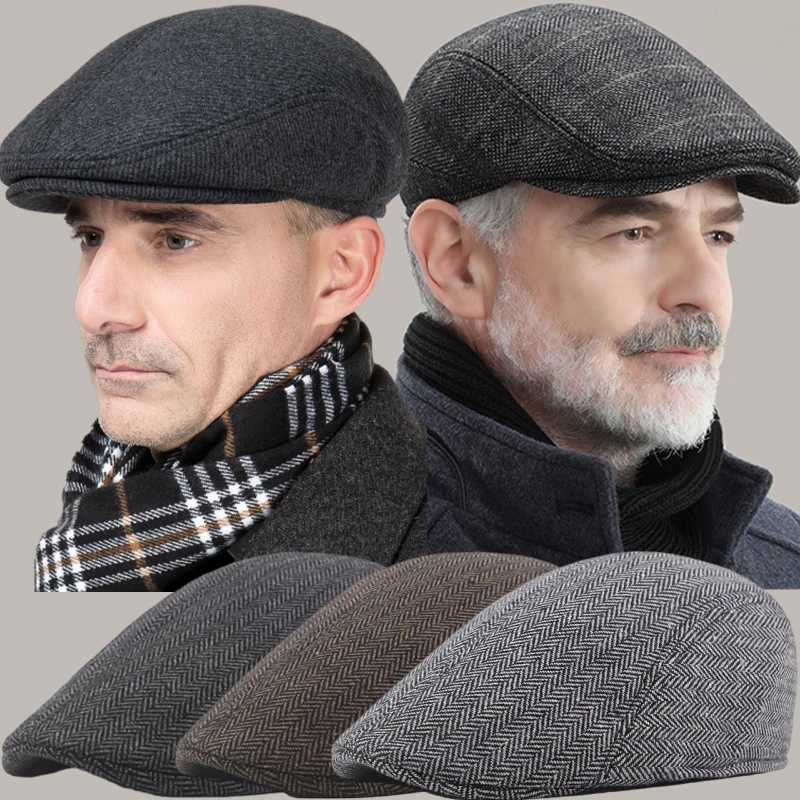 New Men Berets Fashion Beret Cotton Solid Color Soft Top Casual Beanie Retro Literary Forward Cap Peak Cap Driver Women HatX240919