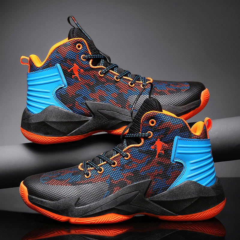 Hot Brand Men Basketball Shoes Kids Sneakers Fashion Yellow Men's Basketball Sneakers Breathable Sport Shoes Men Basket Trainers