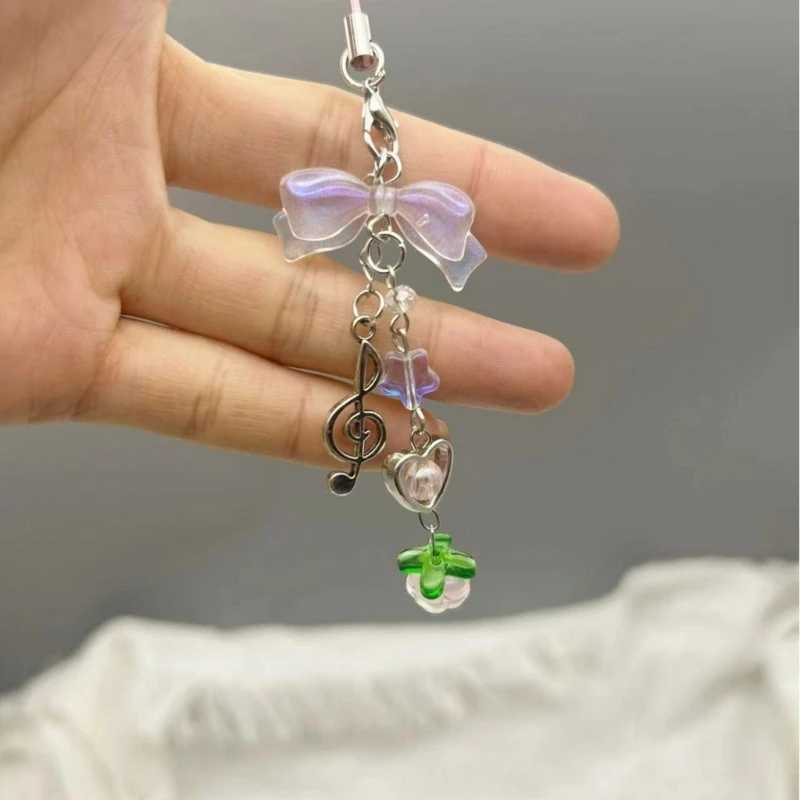 Strawberry Bag Pendant Cute Bowknot Phone Charm Stylish Key Pendant Sweet Phone Pendant Suitable for Phone Keychain BagX240919
