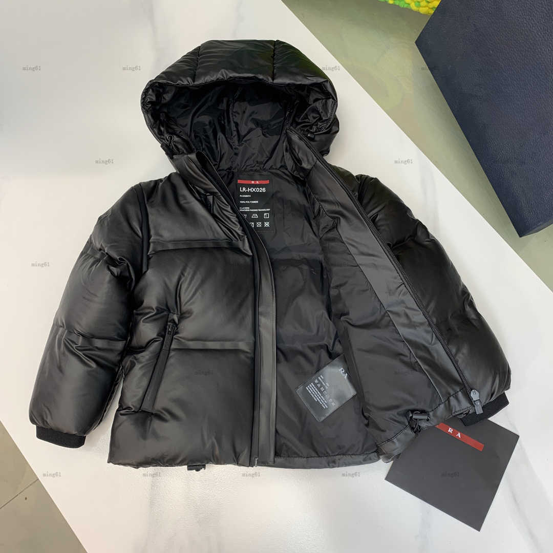 Brand down kids coat Shining Silver baby Jackets Size 110-160 CM kids designer clothes Detachable sleeves boys girl Outwear