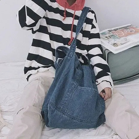 Denim shoulder bag womens Crossbody casual denim handbag Sac A Main Bolsos 240919