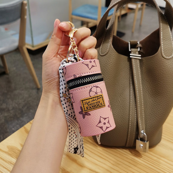 Zero Wallet Women's Instagram Printed Mini Lipstick Makeup 2024 New Small Earphone Key Hanging Bag