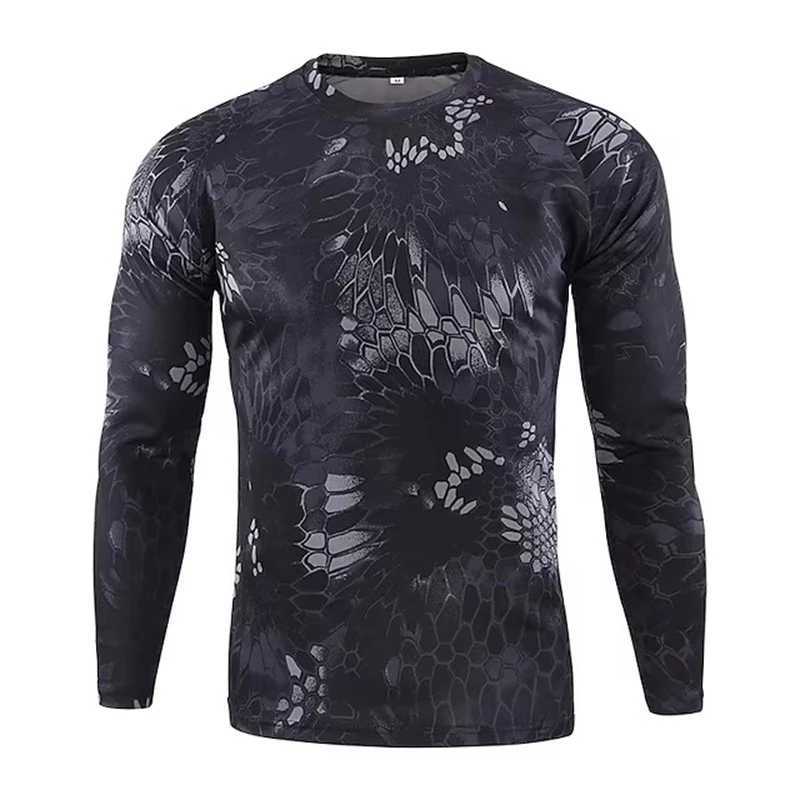 Hunting 3d Printed T-shirt Camouflage T Shirt Camo Long Sleeve Spring Autumn Outdoor Top Comfortable casual looseX240919