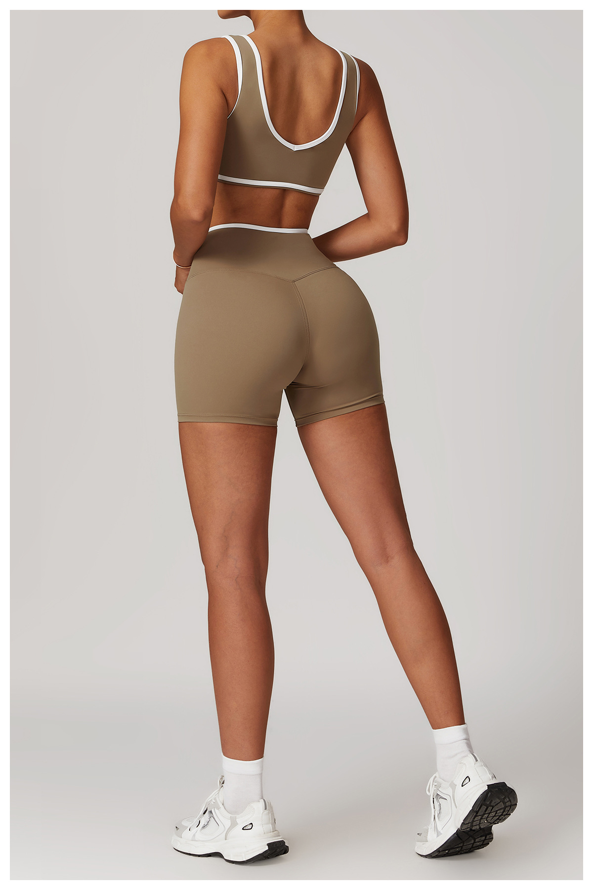 womens designer yoga two pieces set bralette shorts gym workout bra fiess sports clothes high waist tracksuit activewear fitness apparel sweat wickiki