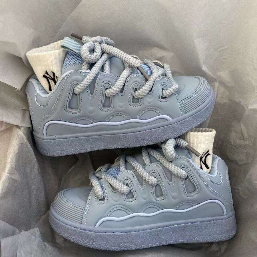 Men Women Plus Size 41 42 Women's Casual Fashion Chunky Sneakers Woman Thick Sole Retro Sport Bread Shoes