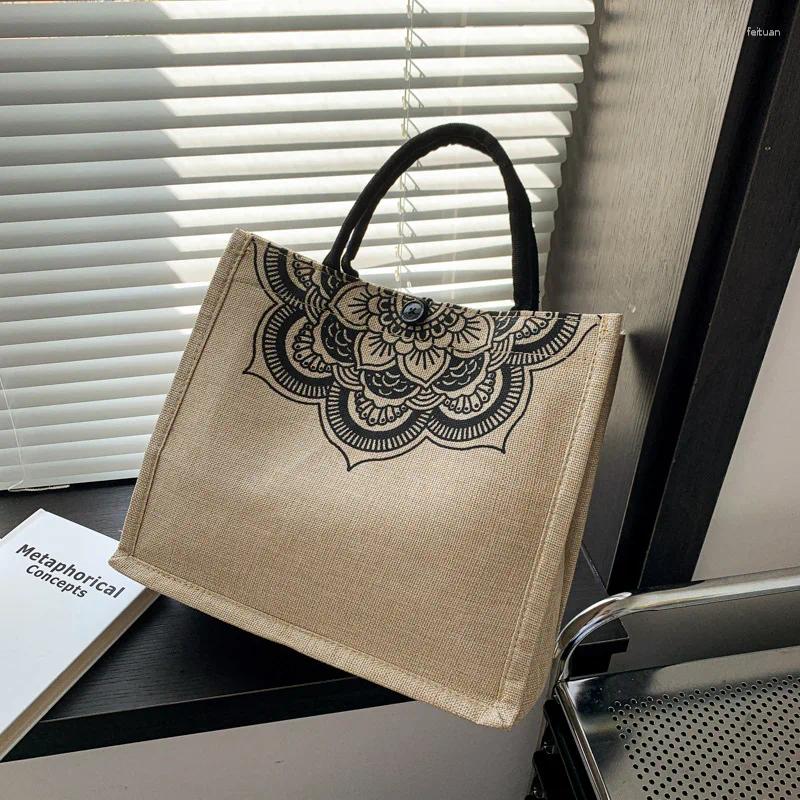 2025 NEW Shopping Bags Vintage en Handbags For Women Fashion Tote Beach Eco-Friendly Satchel Large Capacity Shoulder Commuter zhanyishengli