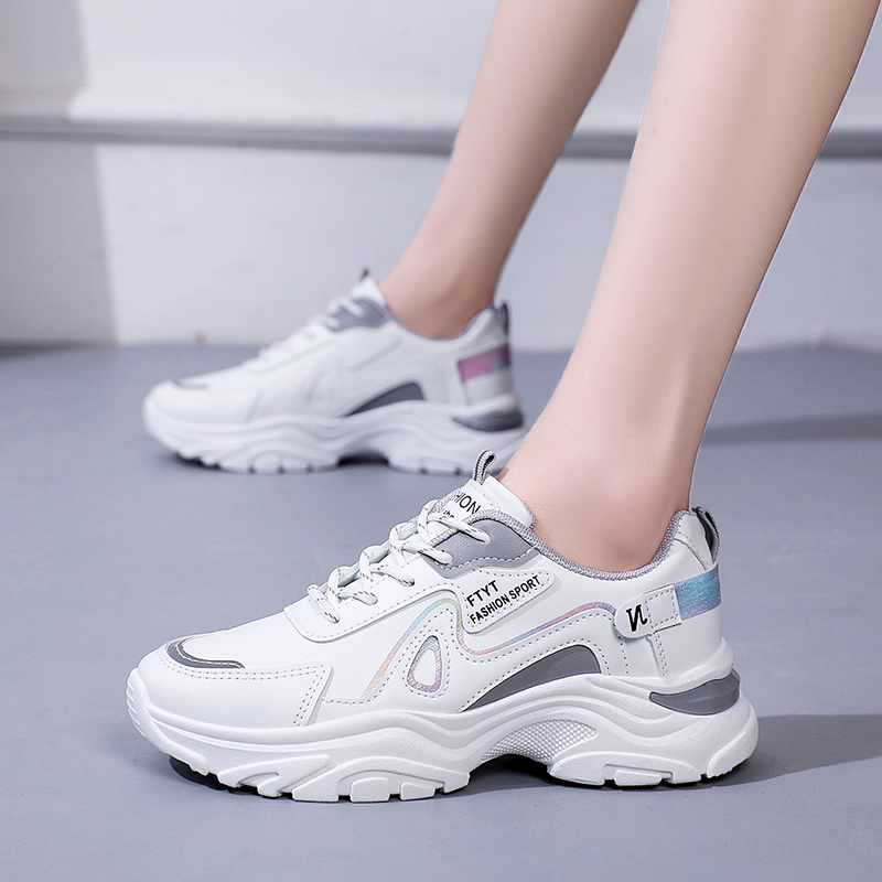 Women's White Sneakers 2024 - Sporty Summer Platform hot Gym Shoes for Women