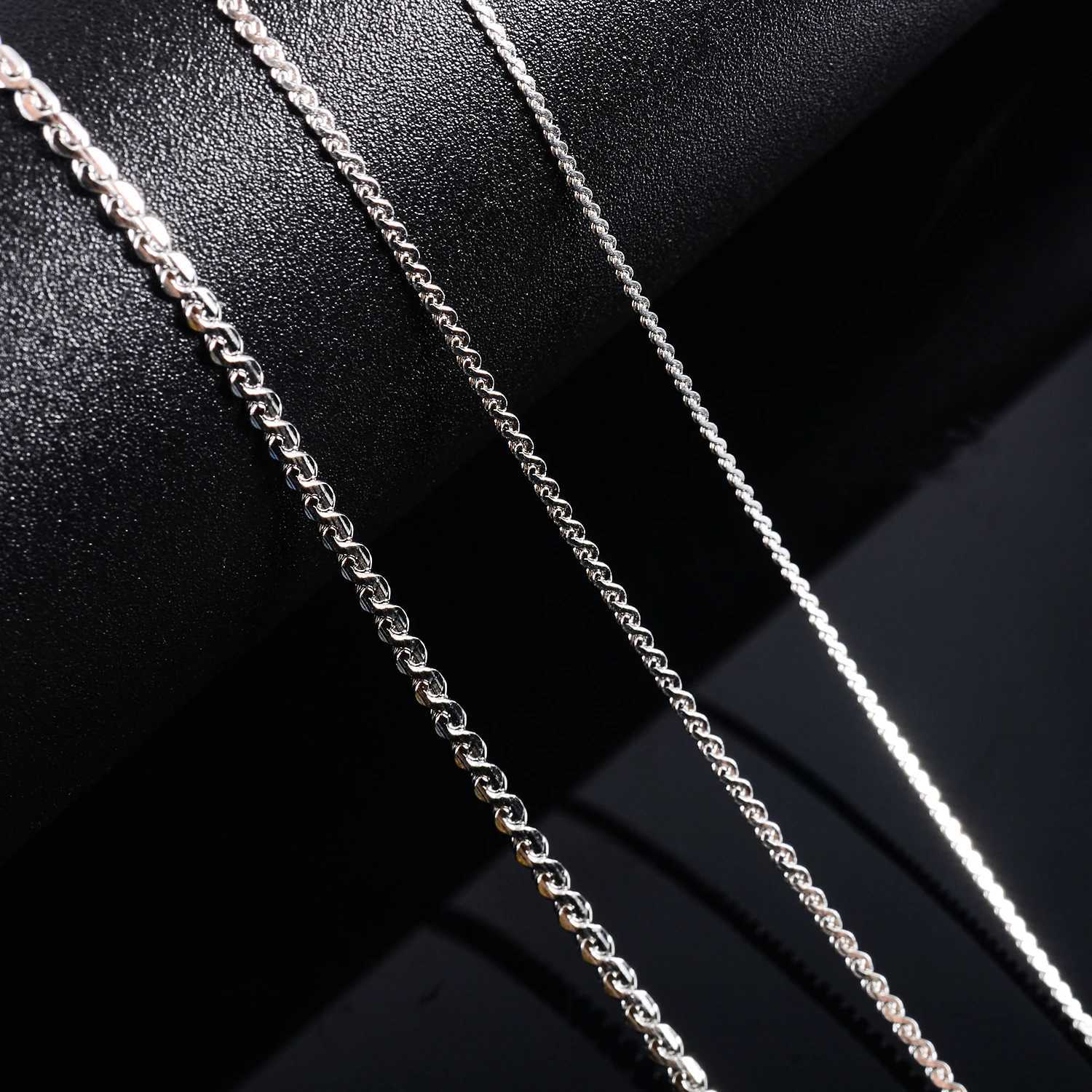 0.8mm/1.1mm/1.5mm Stainless Steel S Basic Thin Chain Gold/Sliver Color Necklace for Men Women Fashion Jewelry Brithday GiftX240919