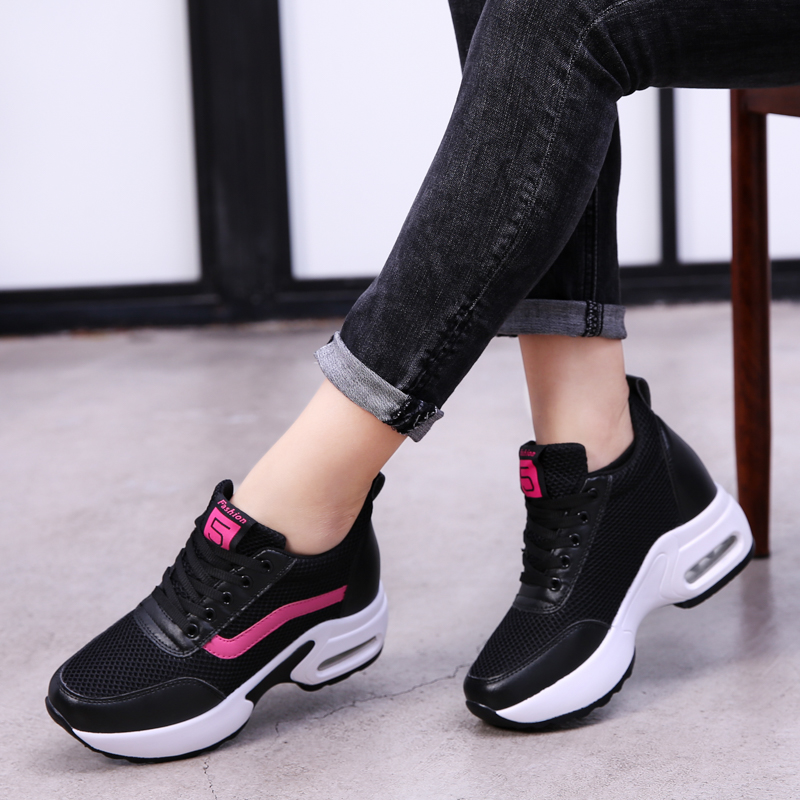 2025 new New 2020 Platform Sneakers Shoes Breathable Running Woman Fashion Height Increasing Ladies 2b55