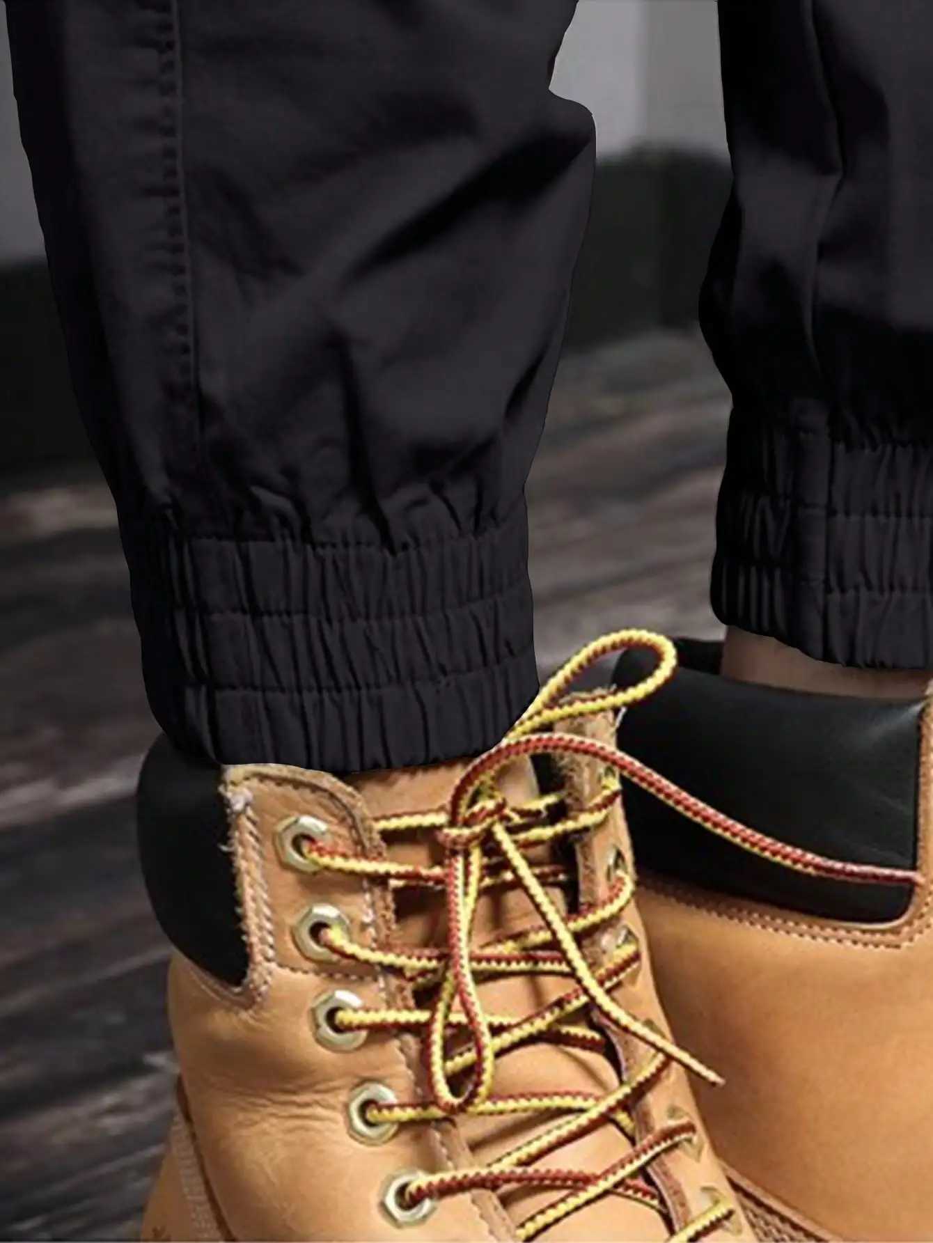 2024 Casual Side Flap Pockets Workwear Tapered Pants Mens Cargo Pants For Spring Fall Outdoor W250826