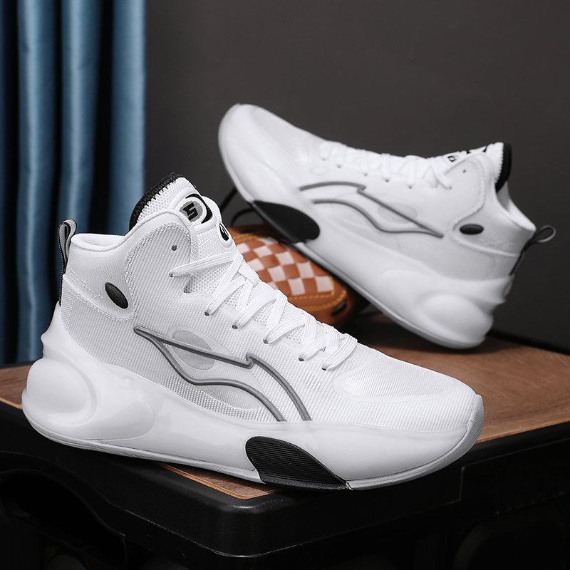 Cool Basketball Shoes Men's Comfortable Breathable Padded Non-Slip 2024 New Outdoor Fitness Sports Fashion Running Shoes
