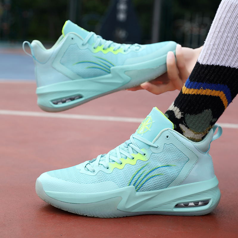 Fashion Pink Air Cushion Basketball Shoes For Women High Quality Outdoor Men's Basketball Sneakers Professional Basket Shoes Men