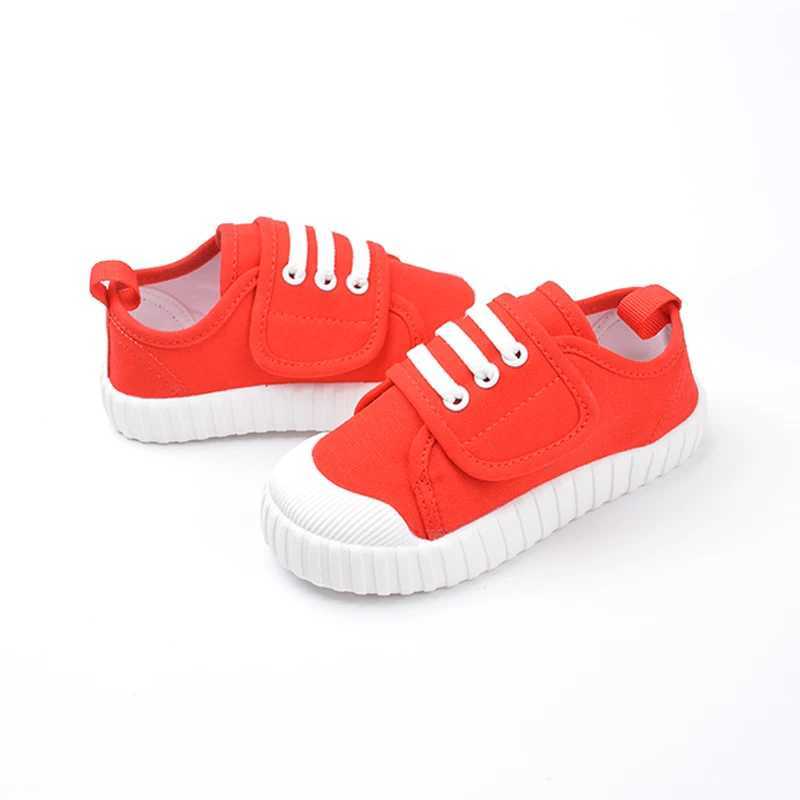 Middle and Small Children Jogging Wrapped Black and Red Shoes Kids Low Top Soft Bottom Canvas ED7025 M240920