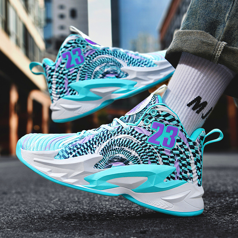 Street teenagers classic basketball fashion shoes thick-sole sneakers
