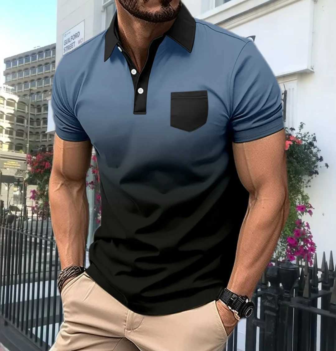 Bestselling Trendy Mens Polo Shirt Summer High end Luxury and Handsome Fashion Casual Sports Short Sleeves High Quality Mens CX240920