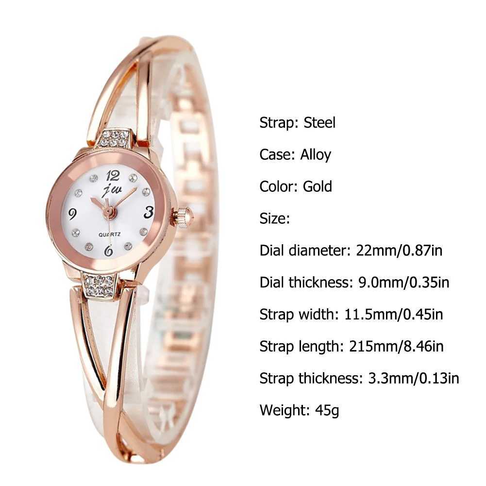 Alloy Bangle Watch Waterproof Fashion Women Classic Watches Small Delicate Analog Wristwatch for Gift for Work Travel CasualX240920