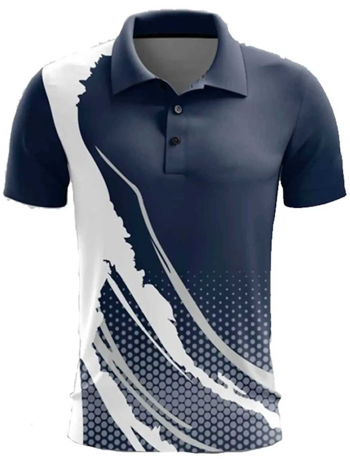New Mens Polo Shirt Golf Shirt Button up Breathable Quick Dry Moisture Wicking Short Sleeve Mens Tops Summer Tennis SportswearX240920