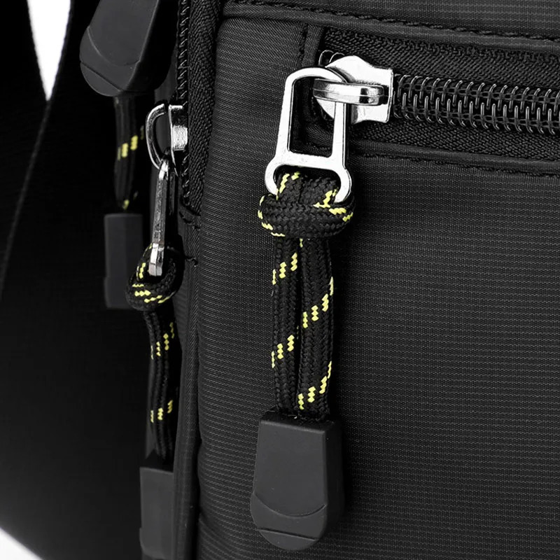 Mens casual small handbag waterproof nylon cross body bag 12 inch mens business office messenger shoulder flip XA33C 240919