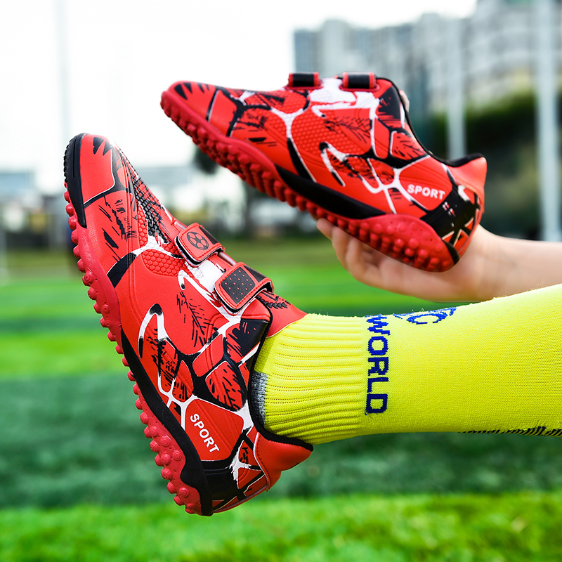 Kids Soccer Boys Outdoor Sport Tf/Fg Cleats Training Anti Slip And Wear-Resistant Girls Football Shoes Boots