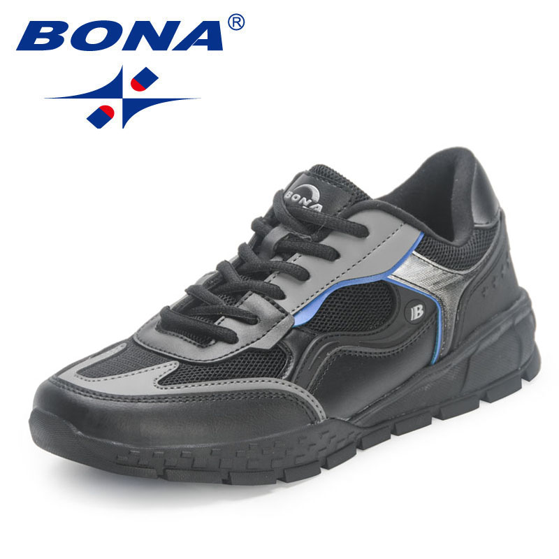 2023 BONA New New Designers Trekking Walking Footwear Hiking Shoes Men High Quality Leather Mesh Non-Slip Breathable Sneakers Man e728