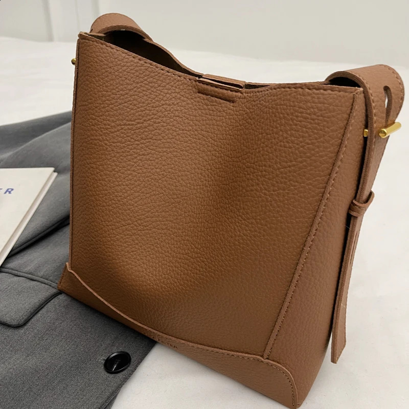 Zipper InteriorComparison Shoulder Bag Soft Womens Fashion Bucket Womens Handbag Bolsas Para Mujeres 240918