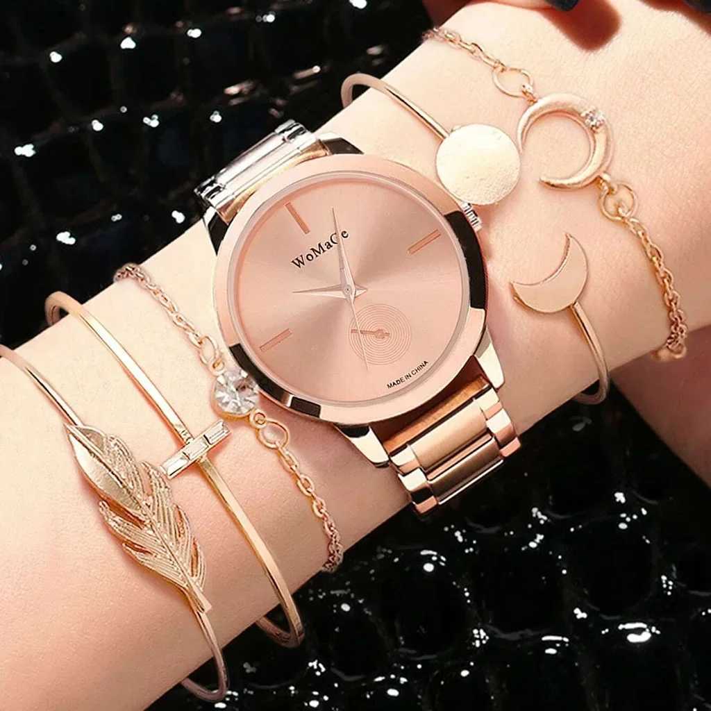 Women Watch Set Luxury Silver Dress Quartz Watch Bracelet Ladies Sports Wrist Watch Clock Gift Woman Relogio Feminino 2024X240920