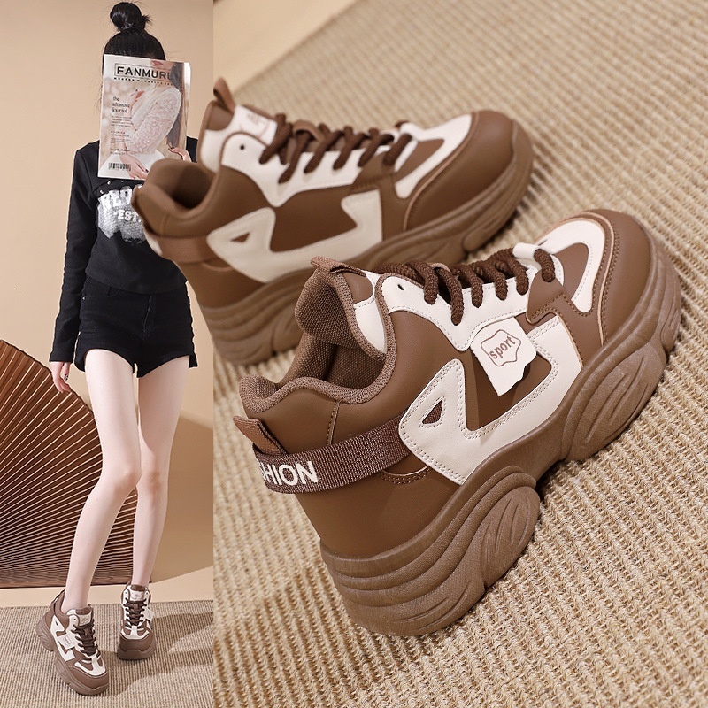 2024 new autumn and winter women's casual sports versatile thick sole height increasing dad shoes trendy YP-EP909