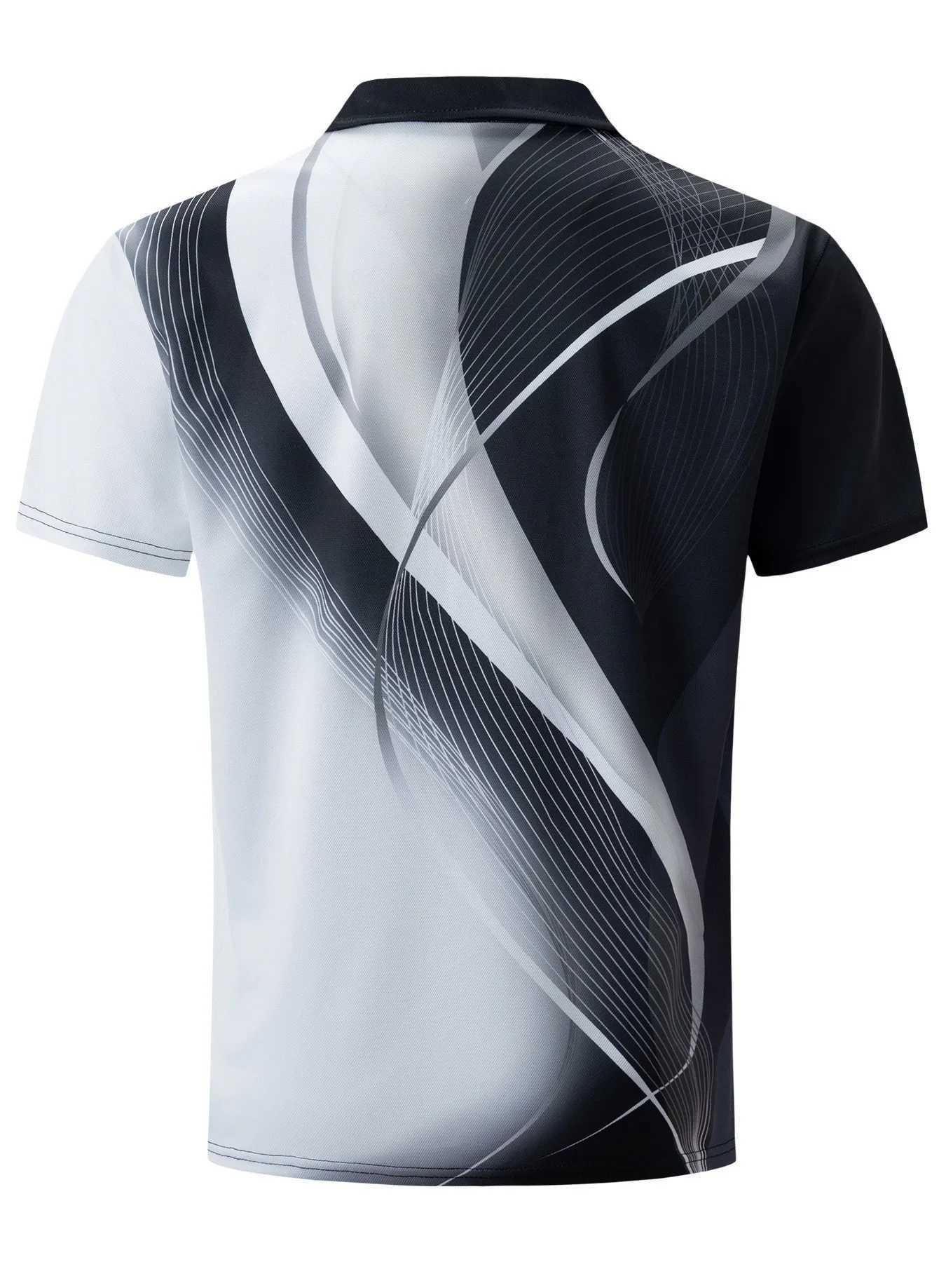 Latest 2024 new mens T-shirt natural stripes casual business short sleeve polo shirt topX240920