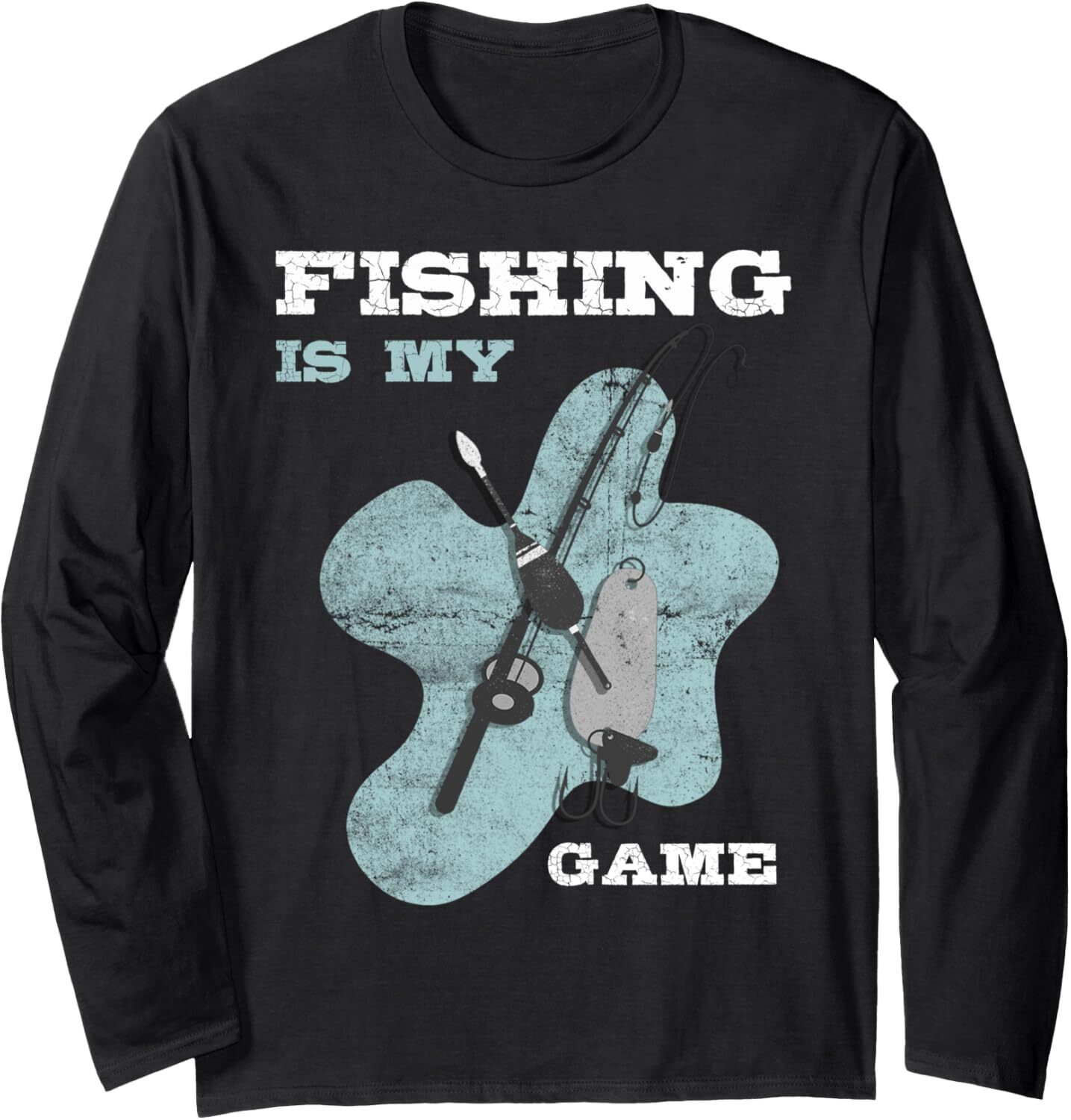 Long Sleeve Shirts for Men sweatshirt Fishing Is My Game Funny Cool Fisherman Fish Gift Long Sleeve Tee Streetwear Casual tops clothes