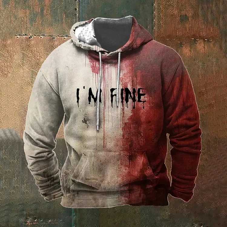 Mens Halloween Bloody Graphic Hoodies Casual Long Sleeve Plus Size Pullover Hoodies For Men Women Sport Sweatshirt Clothes Y240920