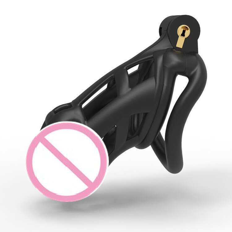 New 3 sizes black white cock rings chastity lock for men
