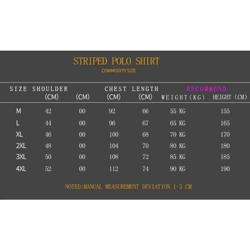 2023 Brand Casual Men T ShirtsTop Fashion Mens MenS Classic Striped Polo Shirt Cotton Short Sleeve Summer Plus Oversize 4XLX240920