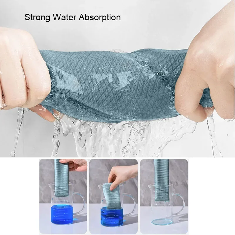 Quality Aquarium Fish Tank Cleaning Cloth Towel Super Fiber Cleaning Tool Towel Strong Absorbent Scrubbing Glass Towel Aquarium
