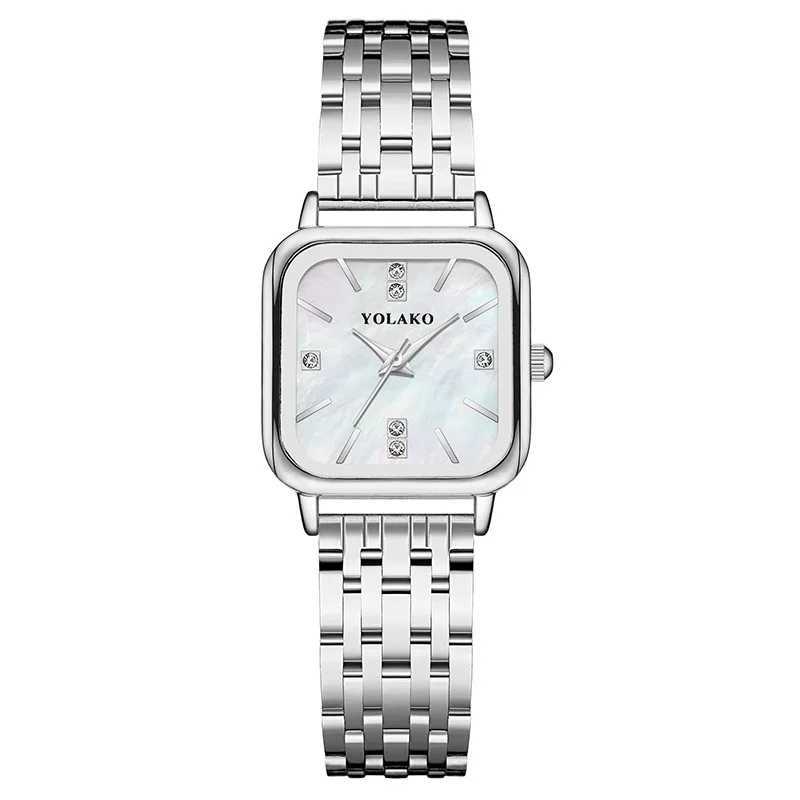 2023 New Fashion Women Luxury Watches Ladies Stainless Steel Wrist Quartz Watch For Women Square Bracelet Watch Relogio FemininoX240920