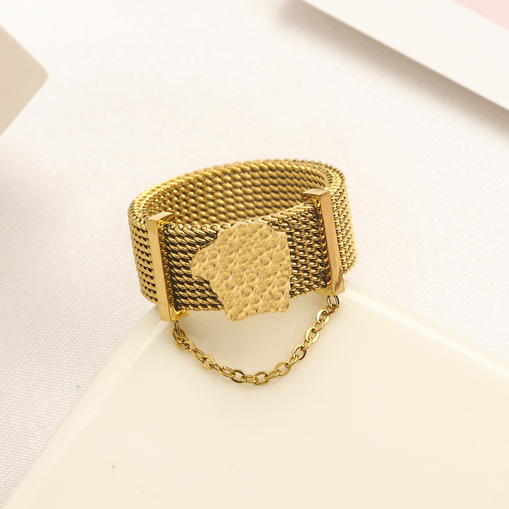 Fashion Luxury Wedding Rings Designer Animal Stainless Steel 18k Gold Plated 925 Silver Ring Womens Love Jewelry Couple Family Accessories