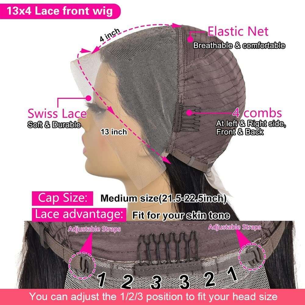 Human Bob Transparent With Baby Hair Remy 13X4 Wig For Women Lace Wigs Pre Plucked Bleached Knots