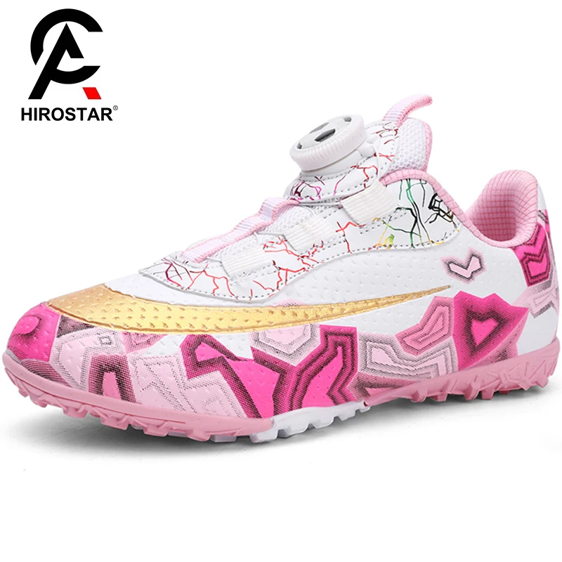 Children Football Shoes Ultralight Training Boy Girl Soccer Shoes Outdoor Indoor Training Fast Futsal Kids Football Field Boots