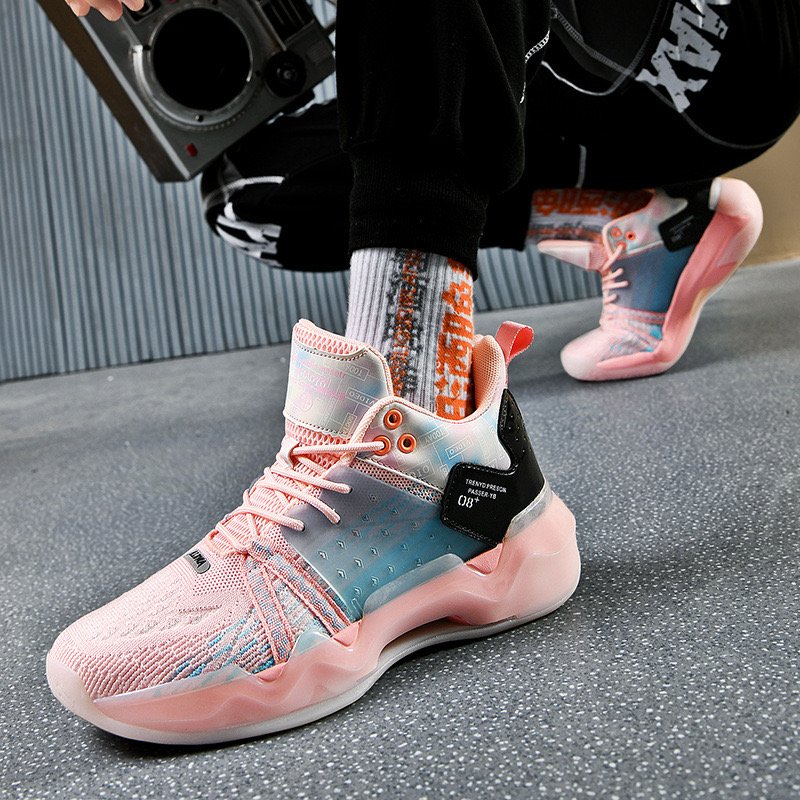 2024Brand High Quality Basketball Shoes Couple's Anti Slip Wear-resistant Practical Sports Shoes Breathable Student Sports Boot