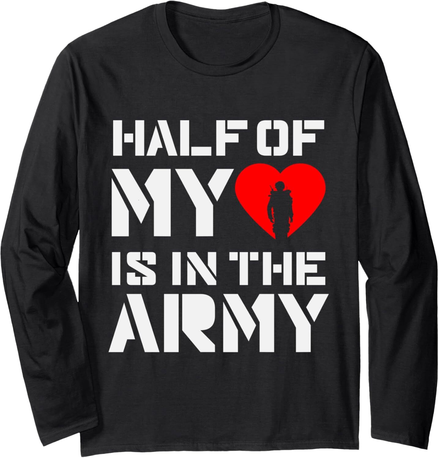 Long Sleeve Shirts for Men sweatshirt Army Heart Gift Proud Honor veterans service member Long Sleeve Tee Streetwear Casual tops clothes