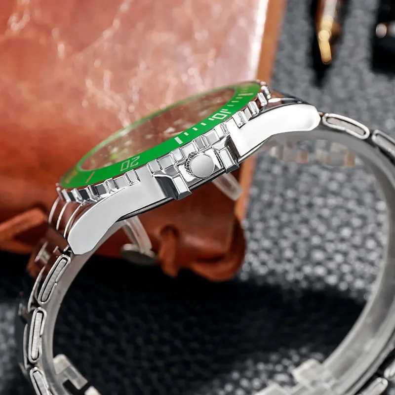 New 43mm Case Men Watch Stainless Steel Reloj Hombre Fashion Analog Quartz Mens Watches Casual Male Clock Drop ShippingX240920