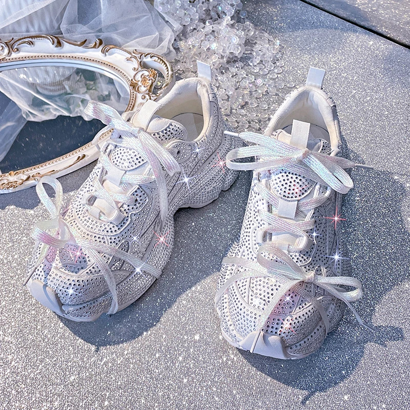 Women Bg Running Chunky Sneakers Fashion Casual Genuine Leather Cowhide Breathable Height Increased Flat Platform Shoes