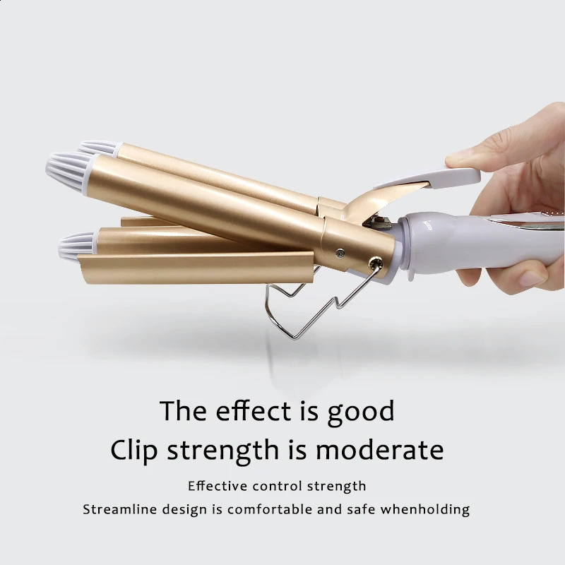 Professional Hair Tools Curling Iron Ceramic Triple Barrel Hair Styler Hair Waver Styling Tools Hair Curlers Electric Curling 250206