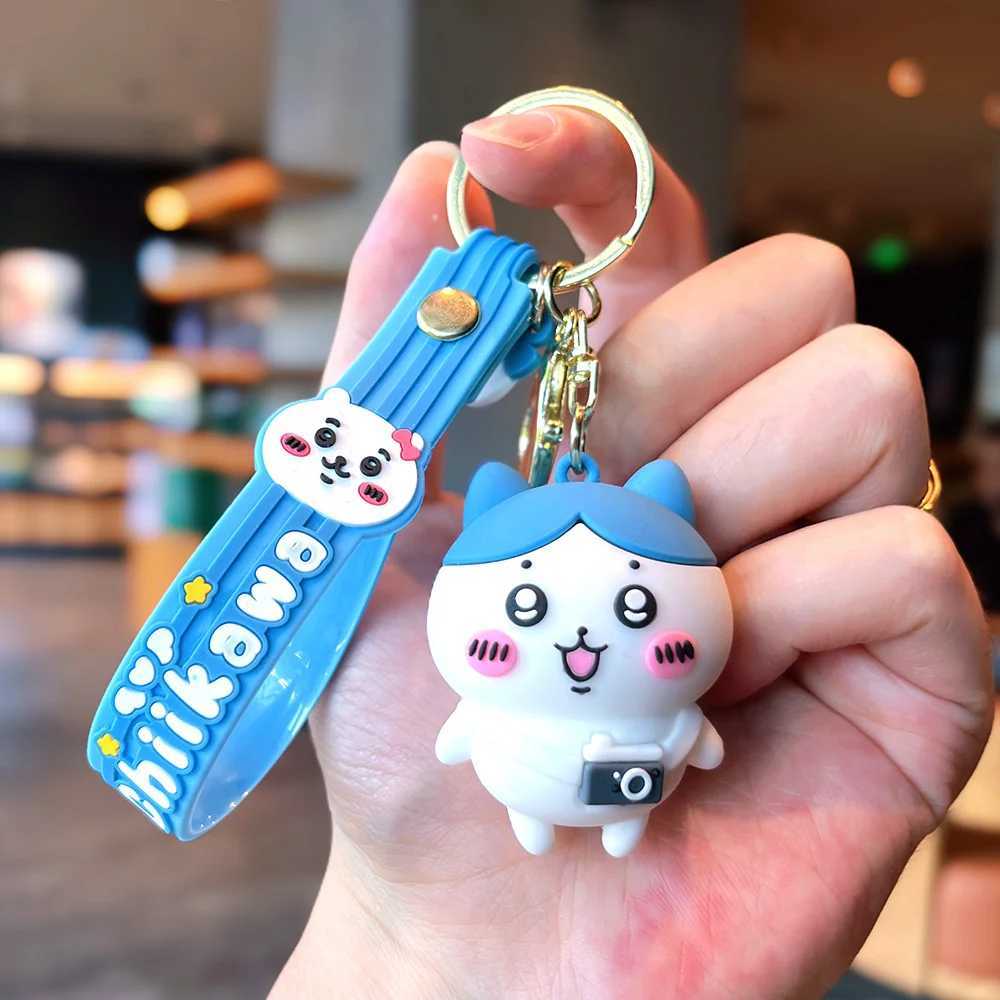 Miniso cartoon cute chiikawa doll keychain chiikawa couple bag car pendant small giftX240919