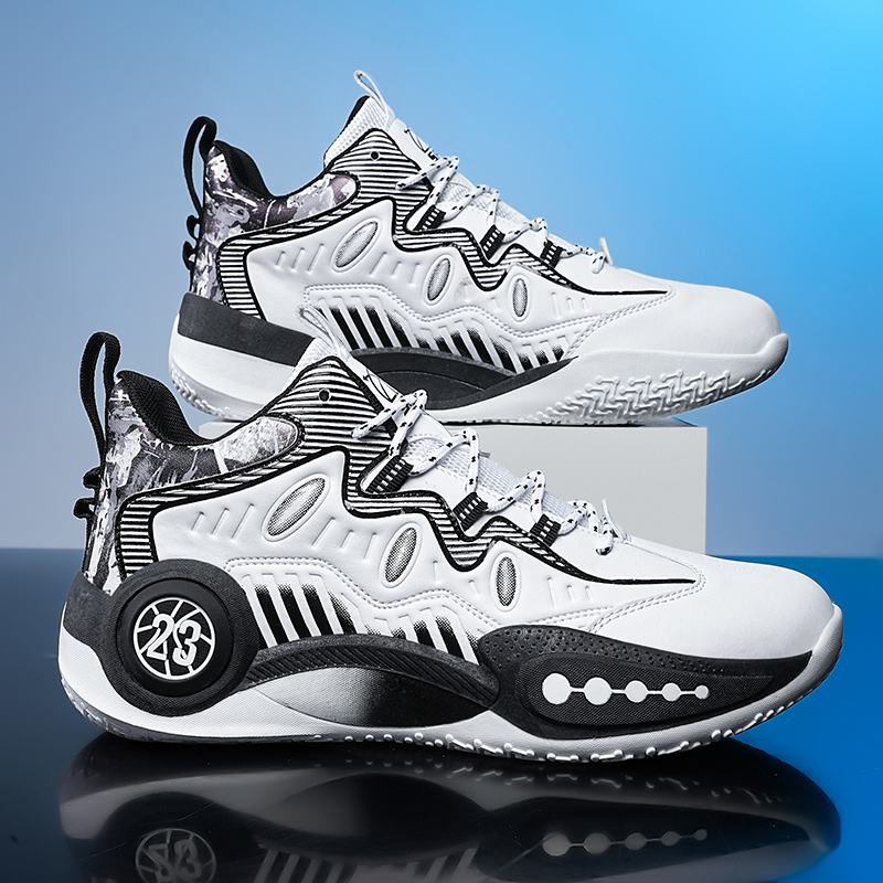 Men's Basketball Shoes Breathable Cushioning Non-Slip Wearable Sports Shoes Gym Training Athletic Basketball Sneakers for Women