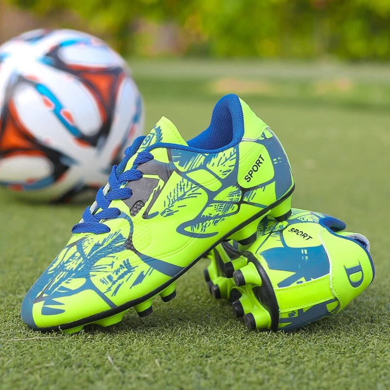 Children Soccer Shoes Professional Training TF/AG Boots Men Soccer Cleats Sneakers Kids Turf Futsal Football Shoes for Boys