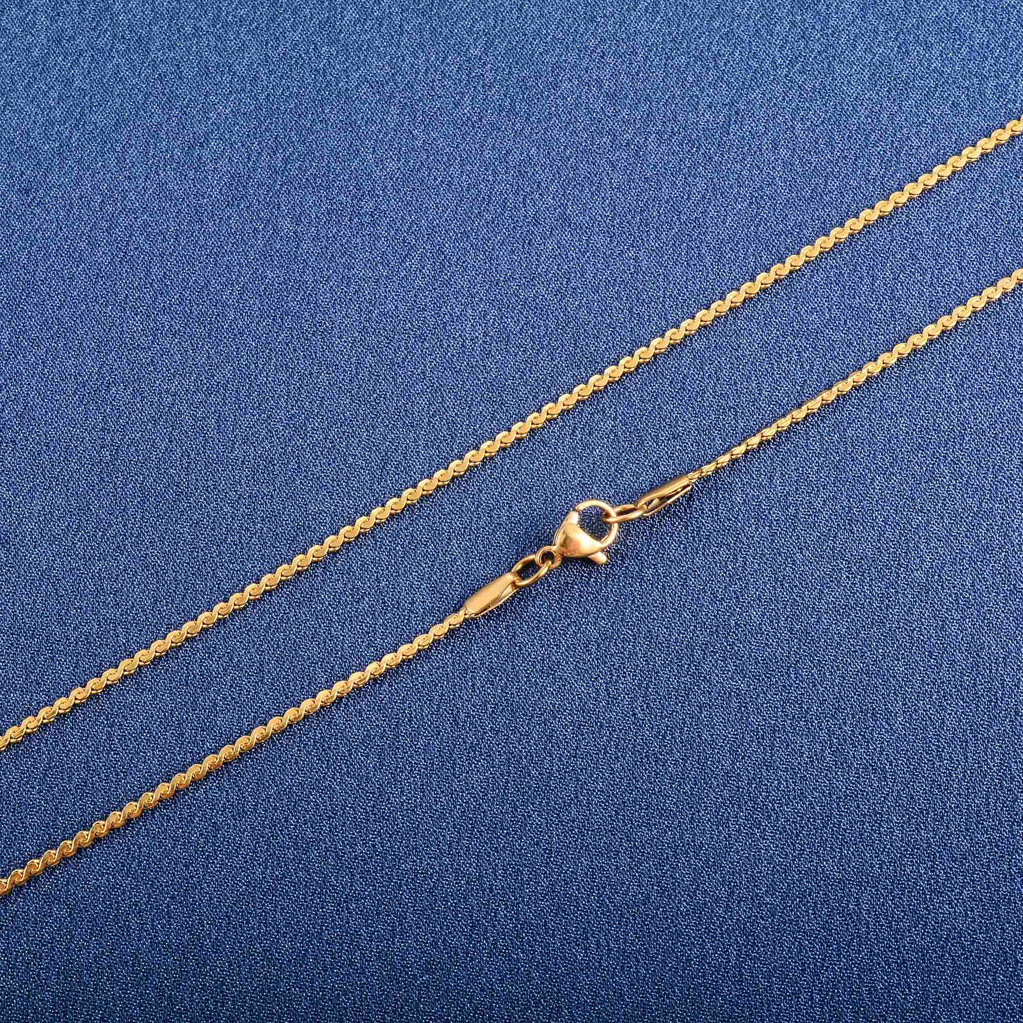 0.8/1.1/1.5mm Thin Necklace for Women Ladies Dainty Cable S Chain on Neck Collar Choker Stainless Steel Jewelry Accessories GiftX240919