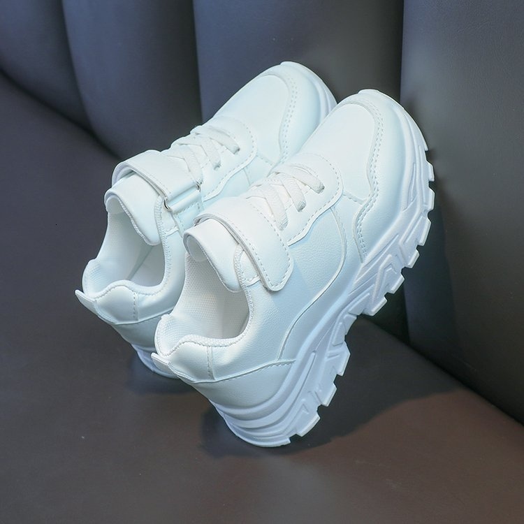 sports girls' white mesh breathable casual shoes, boys' Children's Day running shoes